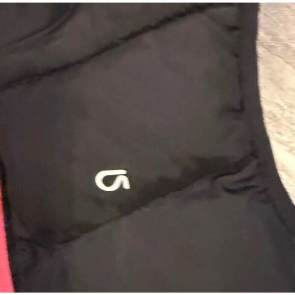 Gap Puffer Vest Kids Size XL Black Down Sleeveless Logo Mock Neck Full Zipper - Picture 4 of 5